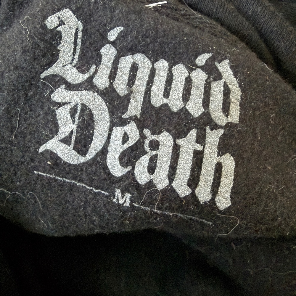 Liquid Death - Mega Death Inspired Sweatshirt (OOP) - Picture 4 of 5